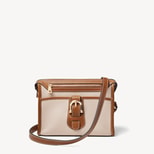 Bella Satchel in Beach Stone Premium Pebble & Smooth Tan from Aspinal of London