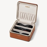 Travel Sunglasses Case in Smooth Tan from Aspinal of London