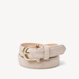 Bella Waist Belt in Moleskin Suede from Aspinal of London