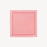 Pure Silk Pocket Square in Pink & Red Polka Dot from Aspinal of London