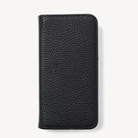 iPhone 16 Pro Magnetic Card Case in Black Pebble from Aspinal of London