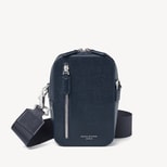 Reporter North South in Navy Saffiano from Aspinal of London