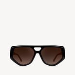 Cabo Aviator Sunglasses in Black from Aspinal of London