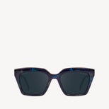 Ava Square Sunglasses in Blue Marble from Aspinal of London