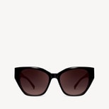 Ivy Cat-Eye Sunglasses in Black from Aspinal of London