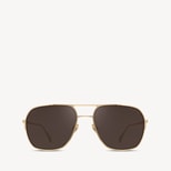 Maranello Aviator Sunglasses in Gold Stainless Steel from Aspinal of London