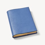 A5 Refillable Luxury Journal in Capri Blue Pebble from Aspinal of London
