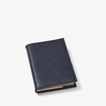 A7 Refillable Luxury Pocket Notebook in Navy Pebble - Lined Pages from Aspinal of London