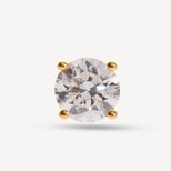 Floating Solitaire Diamond Stud Earrings in 14ct Gold from Aspinal of London