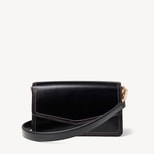 Eliza Clutch in Smooth Moonlight Black from Aspinal of London