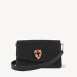 Eliza Clutch in Black Velvet from Aspinal of London