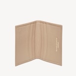 Double Fold Credit Card Holder in Fawn Pebble from Aspinal of London