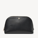 Classic Toiletry Bag in Black Soft Saffiano from Aspinal of London