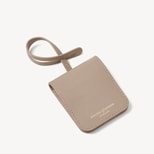 Travel Luggage Tag in Moleskin Soft Saffiano from Aspinal of London