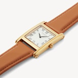 Mayfair® Classic Watch in Smooth Caramel & 23ct Gold Plated from Aspinal of London