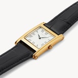 Mayfair® Classic Watch in Deep Shine Black Croc & 23ct Gold Plated from Aspinal of London