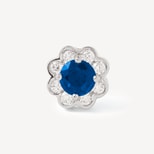 Debutante Sapphire & Diamond Stud Earrings from Aspinal of London