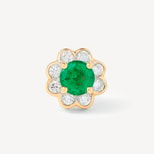Debutante Emerald & Diamond Stud Earrings from Aspinal of London