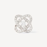 Entwined Knot Diamond Earrings set in 18ct White Gold from Aspinal of London