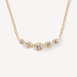 Graduating Diamond Necklace in 14ct Gold from Aspinal of London