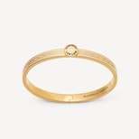 Mayfair Chain Enamel Bangle in Ivory Enamel & 18ct Gold Plated from Aspinal of London
