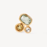 Multi Gemstone Stud Earrings in Multi Gemstones & 18ct Gold Vermeil from Aspinal of London