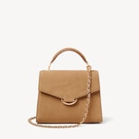 Annabel Midi in Cappuccino Suede from Aspinal of London