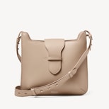 Ella Hobo in Soft Taupe Pebble from Aspinal of London