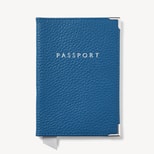 Passport Cover in Topaz Pebble from Aspinal of London
