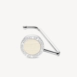 Handbag Hook in Deep Shine Ivory Small Croc from Aspinal of London
