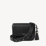 Ella Crossbody in Black Milled Pebble from Aspinal of London