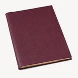 A4 Refillable Luxury Journal in Garnet Pebble from Aspinal of London