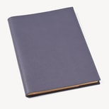 A4 Refillable Luxury Journal in Dusky Blue Pebble from Aspinal of London
