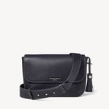 Ella Grande Crossbody in Classic Navy Milled Pebble from Aspinal of London