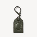 Hudson Perso Charm in Forest Green Milled Pebble from Aspinal of London