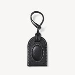 Hudson Perso Charm in Black Milled Pebble from Aspinal of London
