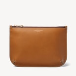 Large Ella Pouch in Smooth Tan from Aspinal of London