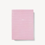 2027 A5 Week to View Diary in Deep Shine Powder Lilac Small Croc from Aspinal of London