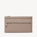 Hudson Travel Pouch in Moleskin Milled Pebble from Aspinal of London