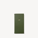2027 Slim Pocket Diary in Racing Green Pebble from Aspinal of London