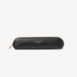 Slim Pencil Case in Black Soft Saffiano from Aspinal of London