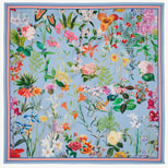 Aspinal Garden Silk Scarf in Multi-Coloured Pure Silk from Aspinal of London