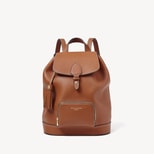 Hudson Small Backpack in Tan Milled Pebble from Aspinal of London