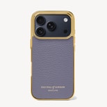 iPhone 18 Pro Case in Dusky Blue Pebble from Aspinal of London