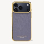 iPhone 18 Pro Max Case in Dusky Blue Pebble from Aspinal of London