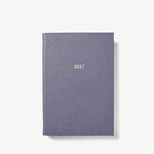2027 A5 Day to Page Diary in Dusky Blue Pebble from Aspinal of London