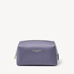 London Makeup Bag in Dusky Blue Pebble from Aspinal of London