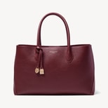London Tote in Garnet Pebble from Aspinal of London