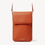 Duo Phone Crossbody Pouch in Marmalade Pebble from Aspinal of London