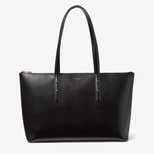 Zipped Regent Tote in Black Lizard from Aspinal of London